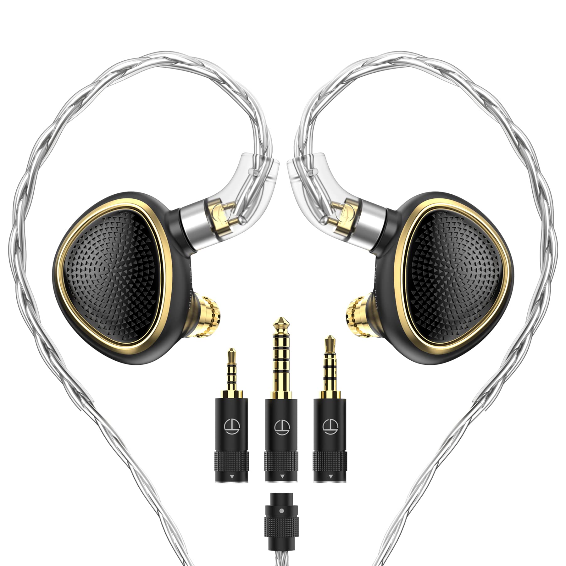 

Планарные наушники-вкладыши с алюминиевым корпусом высокого класса, съемным кабелем QDC и сменными насадками, проводные наушники с высоким качеством звука TRN-Kirin чёрный