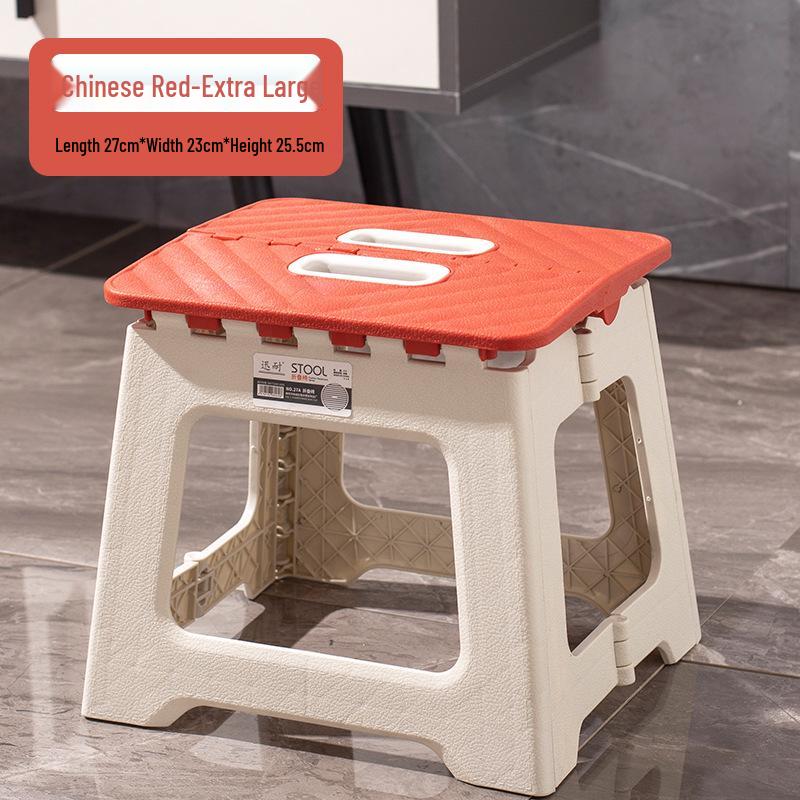 Thickened Plastic Folding Chair for Kids - Portable Indoor/Outdoor Stool