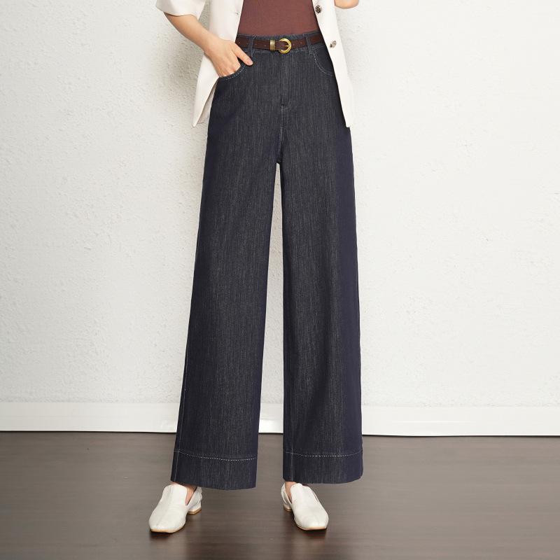 

Counter Authentic High-Waisted Slimming Tencel Straight Leg Pants for Women 29 синий