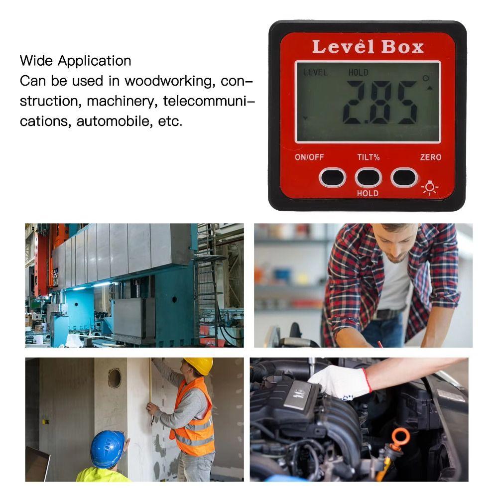Electronic Level Protractor Inclinometer Level Meter Angle Gauge  Electronic Level Laser
