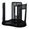 360º Rotating Cup Holder Space Saving Good Ventilation Plastic Coffee Cup Lid Storage Dispenser with 3 Compartments for