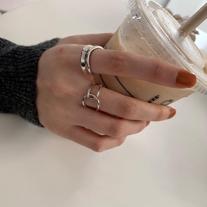 Geometric Copper Sophisticated Ring For Women With Adjustable Fit Perfect For Trendy Outfits