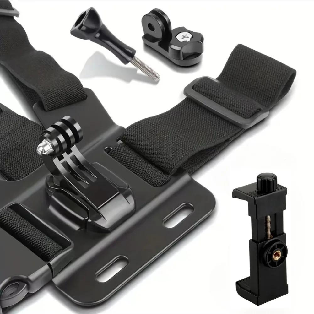10 In 1 Phone Mount Holder Chest Strap Action Camera Kit For GoPro Hero 13 12 Insta360 For iPhone Samsung Huawei Accessories Set