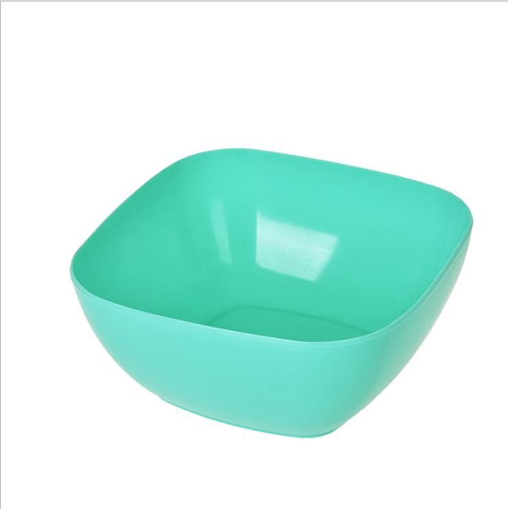 

Пищевой пластик Квадратная фруктовая миска Салатница Поднос для закусок и конфет Инструменты Кухня синий