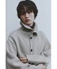 YOUTH Heavy-Weight Knit Cardigan - Melange Beige