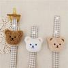 Pinzas para Chupete Sin BPA Cadena para Chupete Pinzas Sujetador Forma de Oso Correa para Chupete para Unisex Niños Niñas Bebé y Recién Nacido