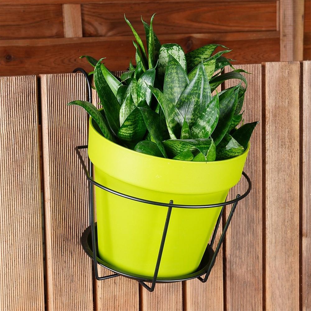 Uchwyt Doniczka Balkonowa Podstawka Wieszak na Balustradę Barierkę 29x22x24