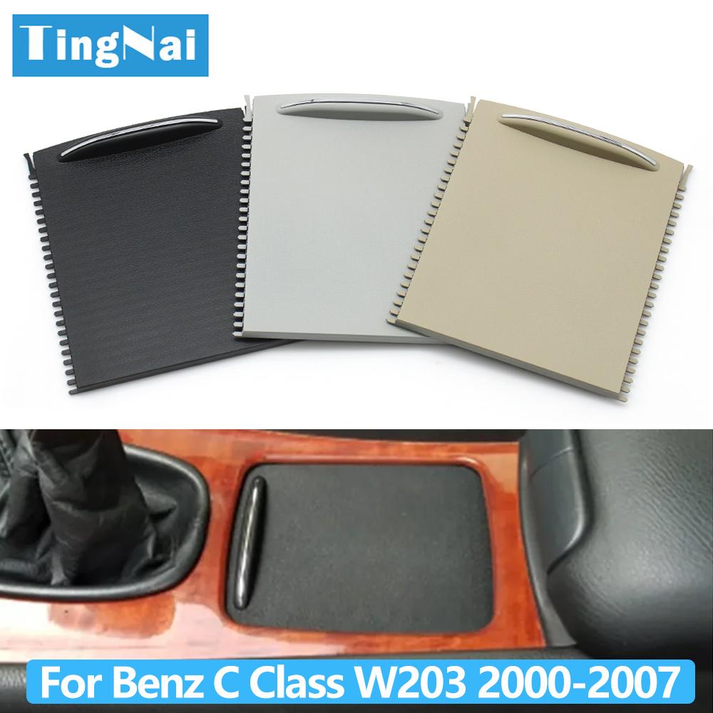 Car Center Console Sliding Shutter Cup Holder Water Cup Holder Panel Roller Cover For Mercedes Benz C Class W203 2000-2007