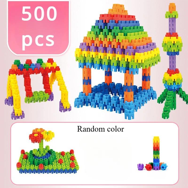 Jucărie Blocuri de Construcție pentru Copii Puzzle de Asamblare Hexagonal Puzzle Masculin și Feminin Inserare Roți Dințate Plastic Particulă Mare Cadou