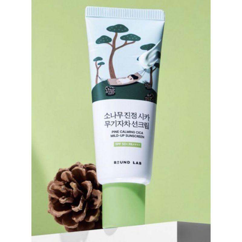 ROUND LAB Pine Tree Soothing Cica Mineral Sunscreen SPF50+ PA++++ 40ml 1pcs