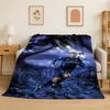 CR12 Goat R-Ronaldo Football Star Flannel Blanket Soft Warm Throw Blanket for Bedroom Living Room Bed Travel Camping Picnic Kid