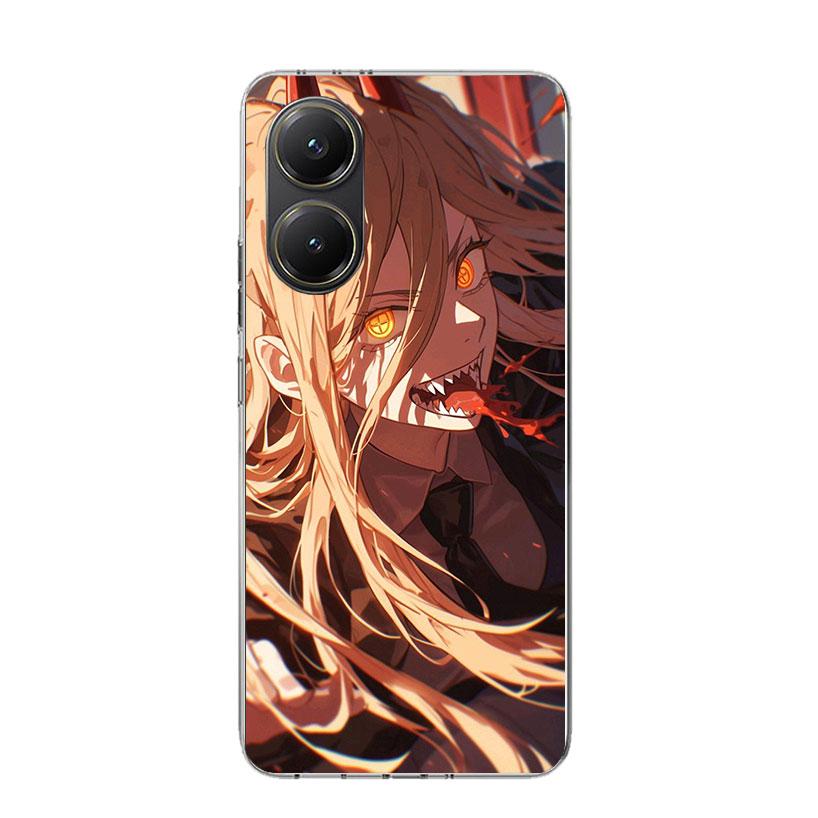 C-Chainsaw Mans Power Phone Case For Xiaomi Poco F7 Ultra X7 X6 Pro X5 Redmi 15 15C 13 13C 12 12C 10 10A 10C 9 9A 9C 9T Shell Po
