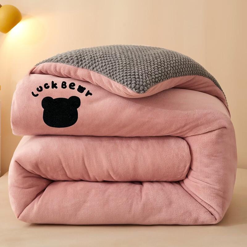 OLOEY Warm Plush Milk Velvet Quilt