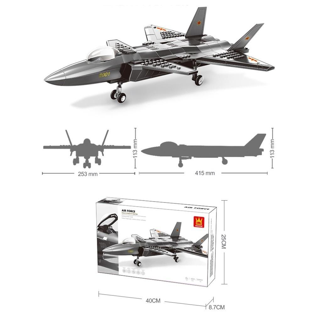 Large Size Aircraft Building Block Model ABS Detailed Fighter Aircraft Model Assembling Type DIY Airplane Model Boy Gifts