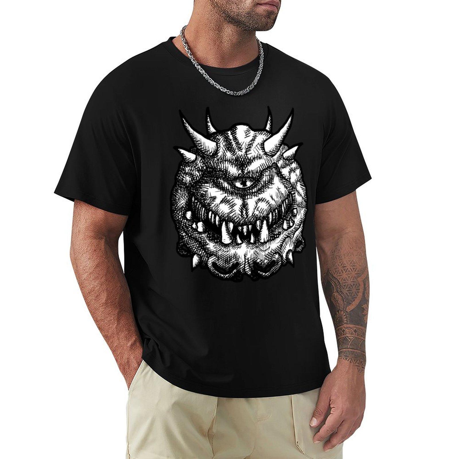 

cacodemon TShirt blue lock rapper graphic tees mens t shirts pack 4XL