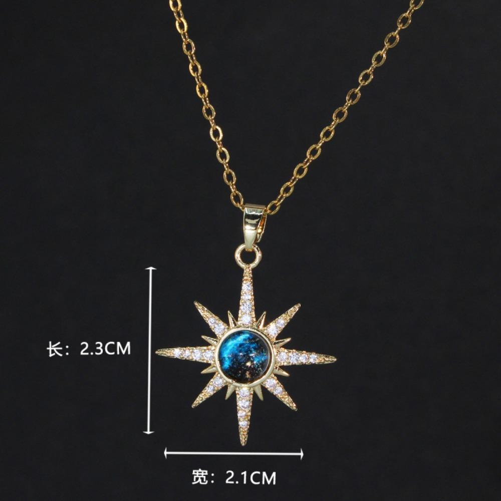 Necklace Female Dream Planet Series Exquisite Necklace Niche Design Light Luxury Premium Titanium Steel Accessories