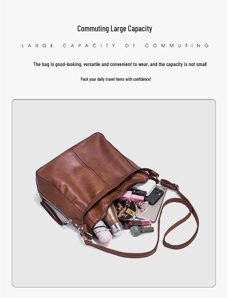 2024 Women's Crossbody Hobo Bag – New Korean-Style Handbag & Large Tote