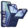For Samsung Galaxy Z Flip 7 Case with Hinge Protection, Built-in Screen Protector Shockproof All-Inclusive Phone Cover for Z Flip 7-Blue