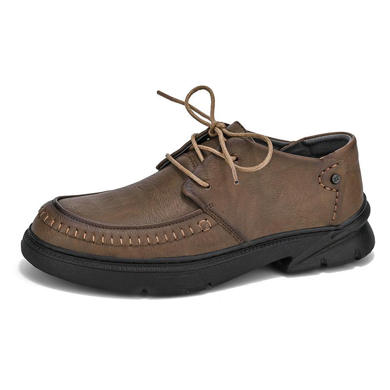 Business Leather Shoes Men's 2025 New Autumn Popular Dress Soft Sole Non-slip Versatile Men's Oxford Shoes Casual Men's Shoes