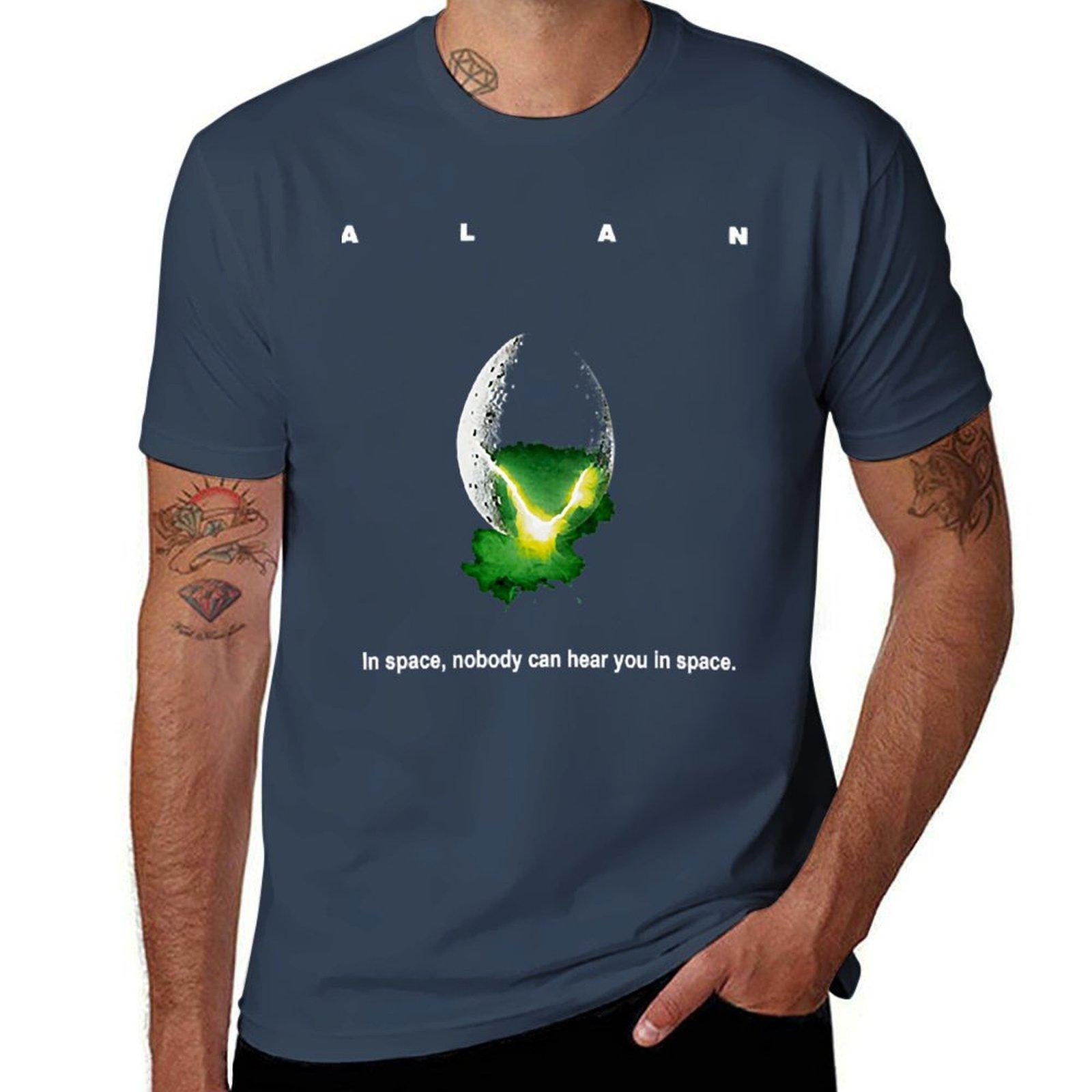 Alan Alien Parody Essential Tshirt Worker Basic Short Sleeve Tee S