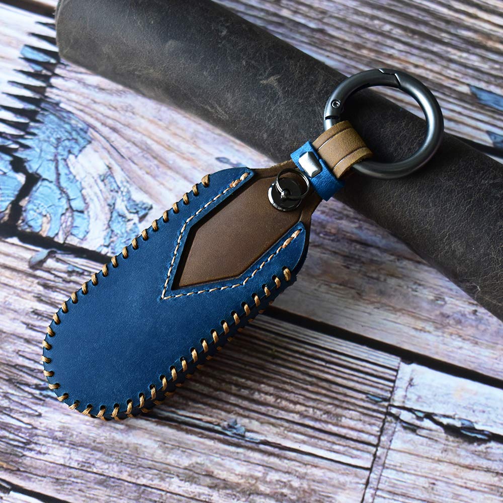 [SANRILY] Daihatsu Smart Key Case, Leather, Key Cover, Scratch-Resistant, Anti-Falling, Protection, Stylish, High-quality, Keychain,