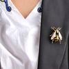 Cute Enamel Bee Brooches For Women Men Gold-Color Fly Insect Brooch Pins Scarf Dress Lapel Pin