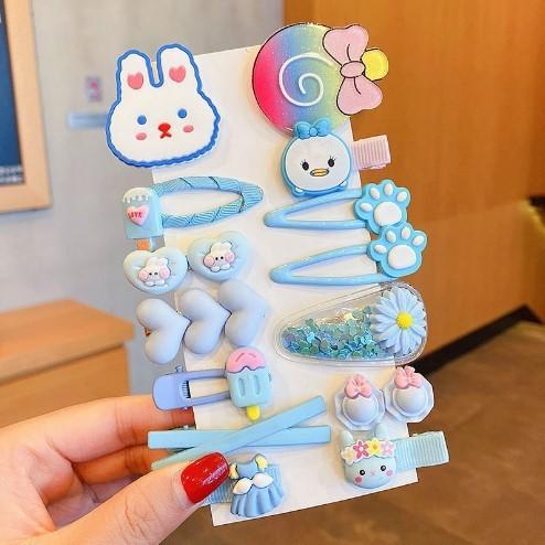 

14 Pcs Hairpin girl children s cute clip Headdress Hairpin new girl Hair accessories bangs side clip