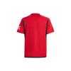 Adidas Kids Letter Print Round Neck Short Sleeve Soccer Jersey Kids Tops Red IP1736