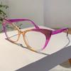 Colorful Trends Bling Frame Women Popular Fashion Cat Eye Eyeglasses Stylish Brand Decoration Po Ladies Glasses