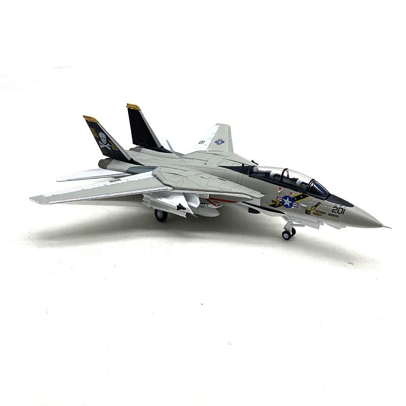 1/100 Scale USA F-14 Tomcat Fighter Alloy Model Diecast Military Missile Bomber