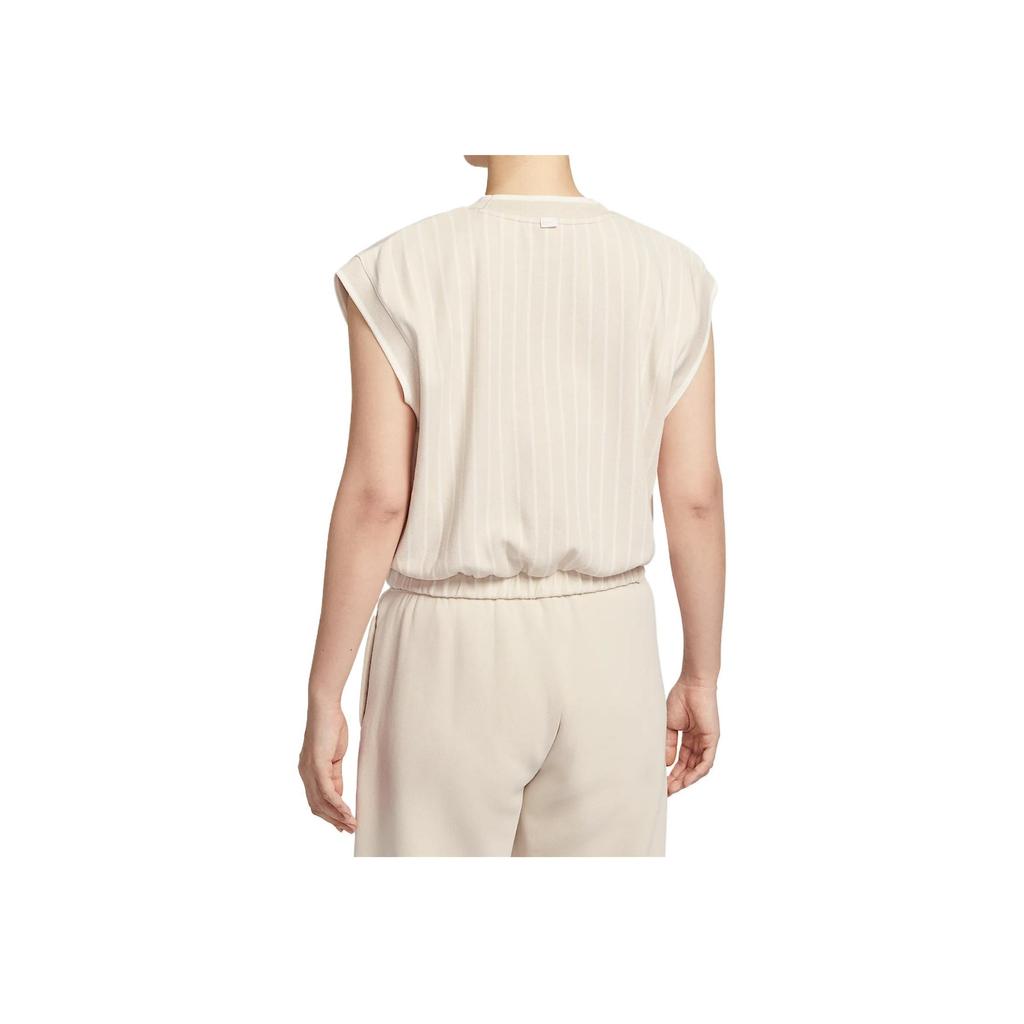 Nike Sportswear Collection Minimalist Fashion Versatile Classic Knit Sweater Women tops Light-Taupe Sail Pale-Yellow-Green HV2093-104