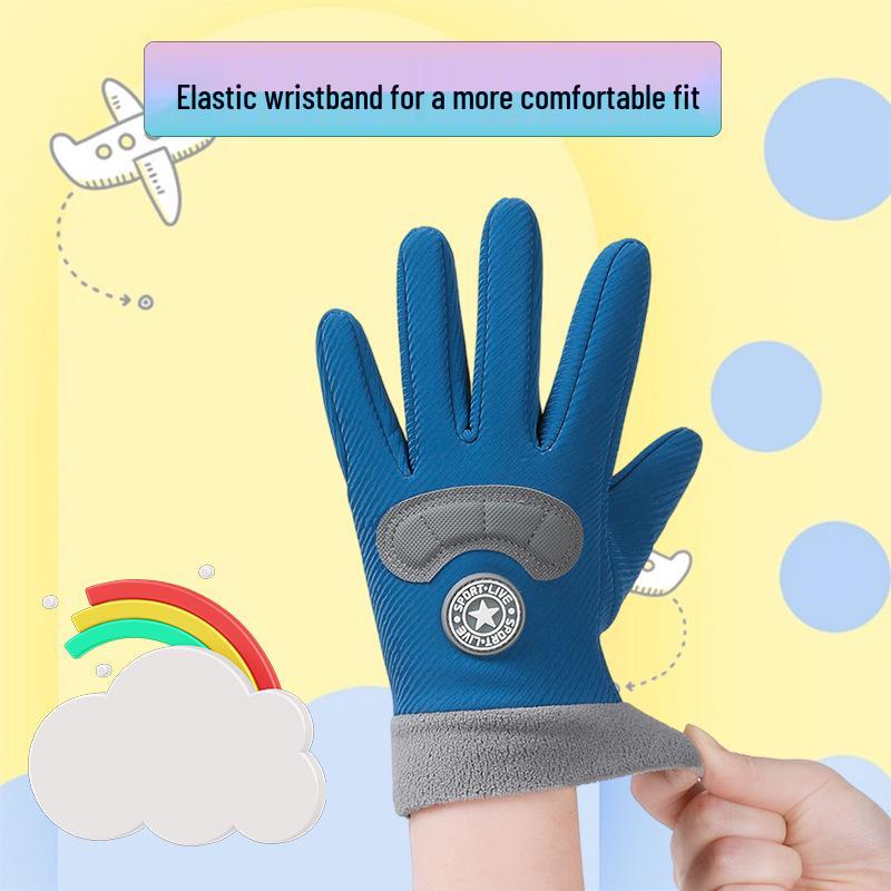Kids' Cute Winter Fingerless Gloves: Warm, Durable Outdoor Protection for Boys and Girls