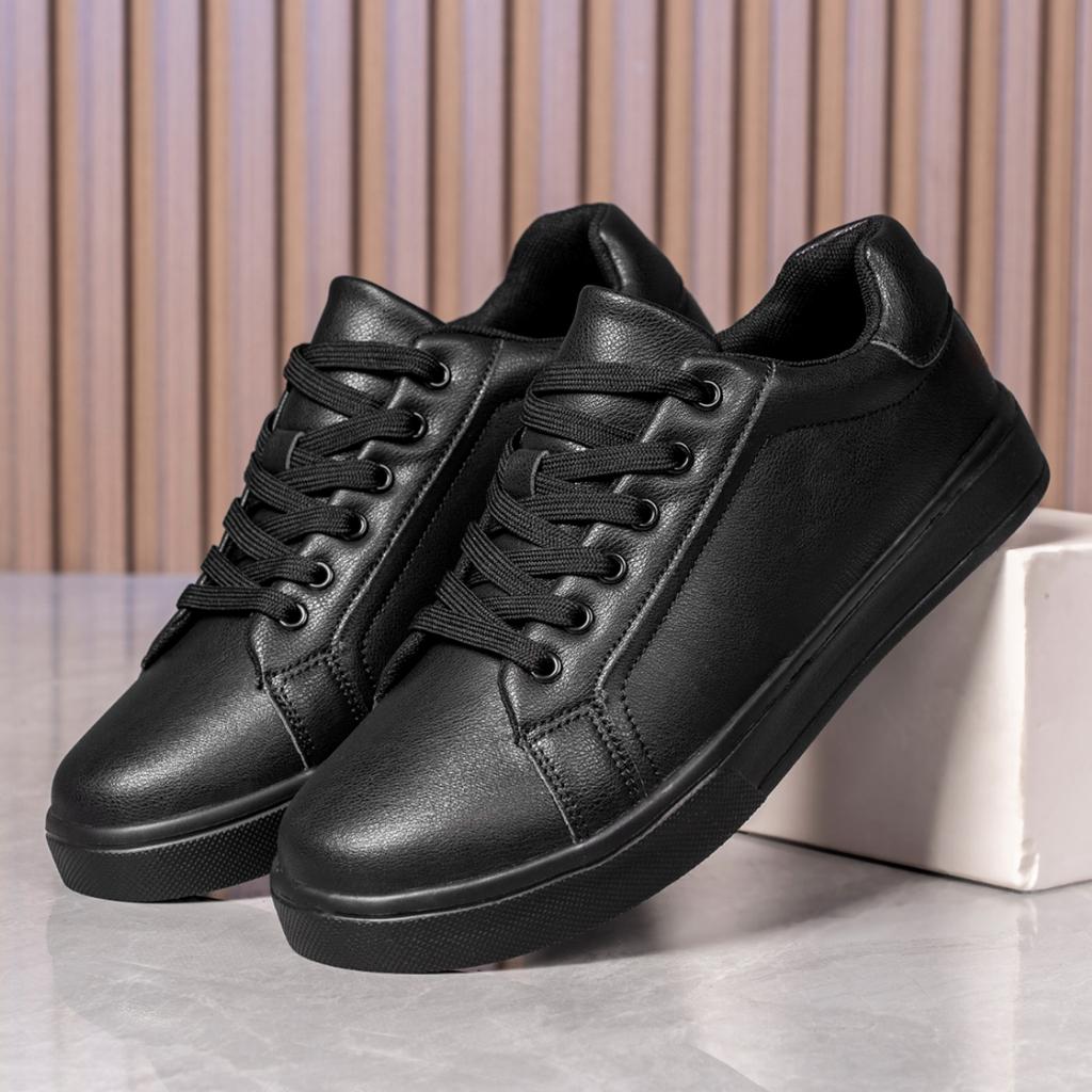 Pánské Tenisky Běžné Boty Pánské Ploché Zapatillas Hombre Lehká Pu Leather Prodyšná Bota Pánské Bílé Sportovní Tenisové Boty