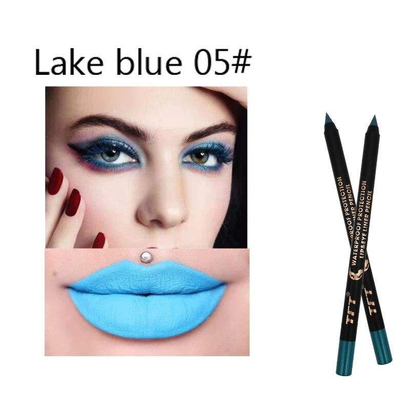 Long lasting Lipliner Pencil 15 Colors Make up Lip Cosmetic Matte Soft Lip Liner Stick As Eyeliner Pen For Women's Makeup Korean