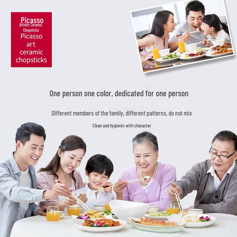 Picasso Ceramic Chopsticks Gift Set (8 Pairs)