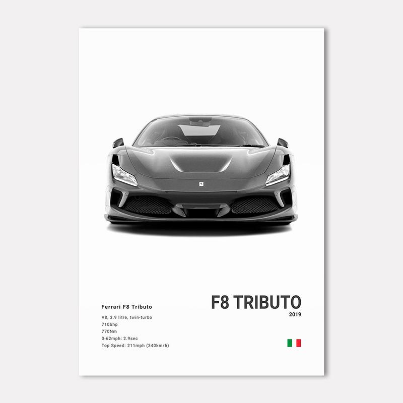 Famous Cars 812 458 296 Canvas Wall Art Print Poster 599XX SP3 F8 Decoration Mural Modern Home Decor Birthday Gift Unframed