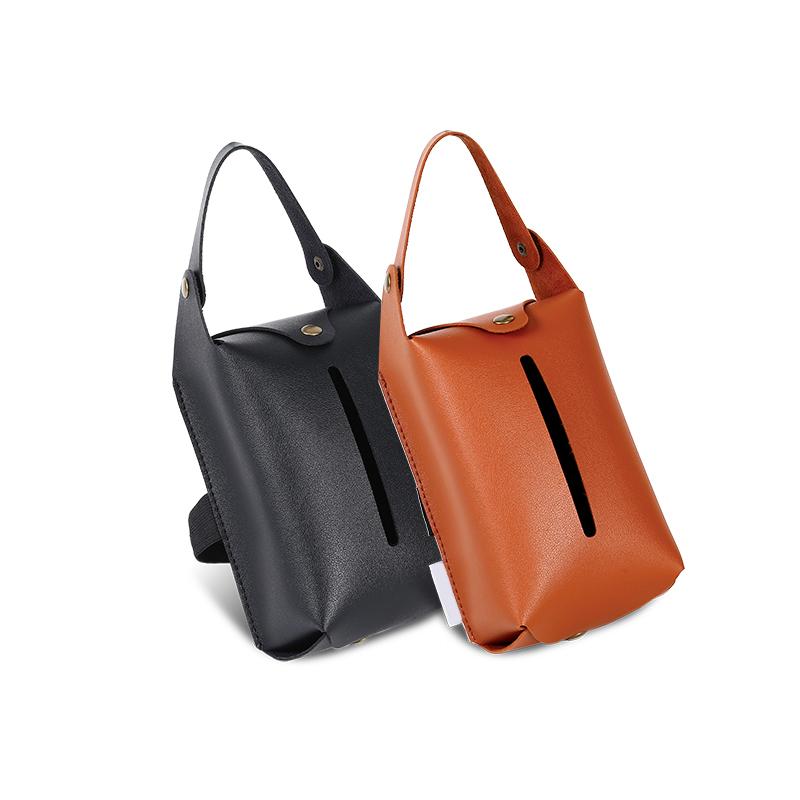 Tissue box hanging home paper holder kitchen room desktop bedroom car back seat paper towel case cover dispenser storage leather