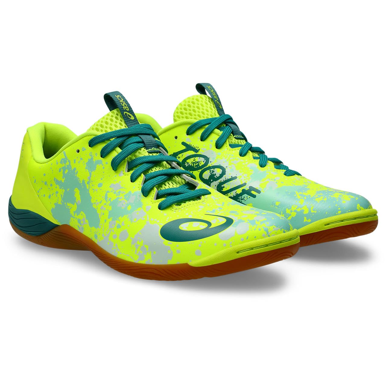 

Futsal Shoes TOQUE 8 1113A044 Unisex 750 cm 2E [Asics] (Safety Yellow/Rainy Lake) 26.5