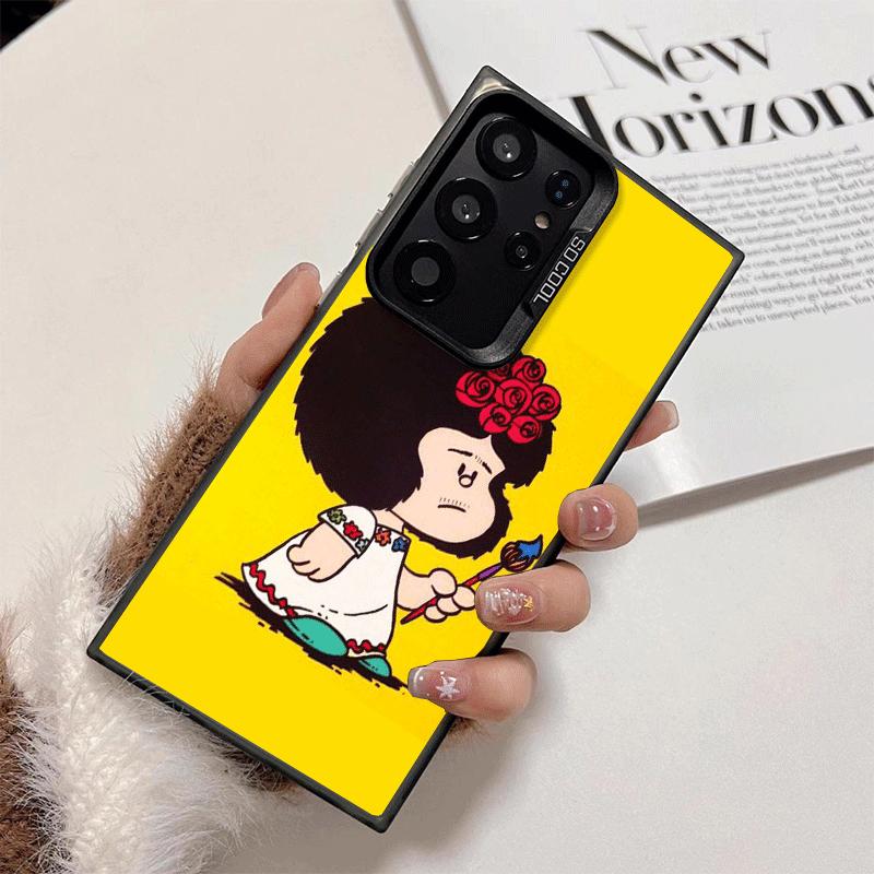 Mafalda Cartoon Cute Shockproof Phone Case for Samsung Galaxy S26 Edge S25 Ultra S24 FE S23 Plus S21 Cover Anti Fall Fundas