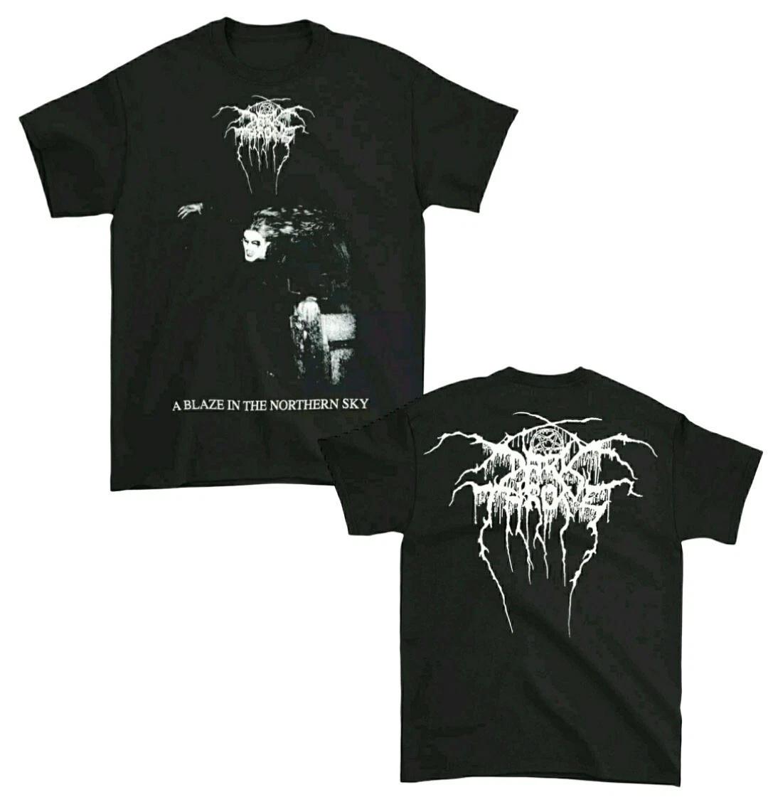 

New Darkthrone A Blaze in The Northern Sky Black Metal Band Shirt Reprint High-end Luxury Is for Both Men and Women Top Y2k 4XL