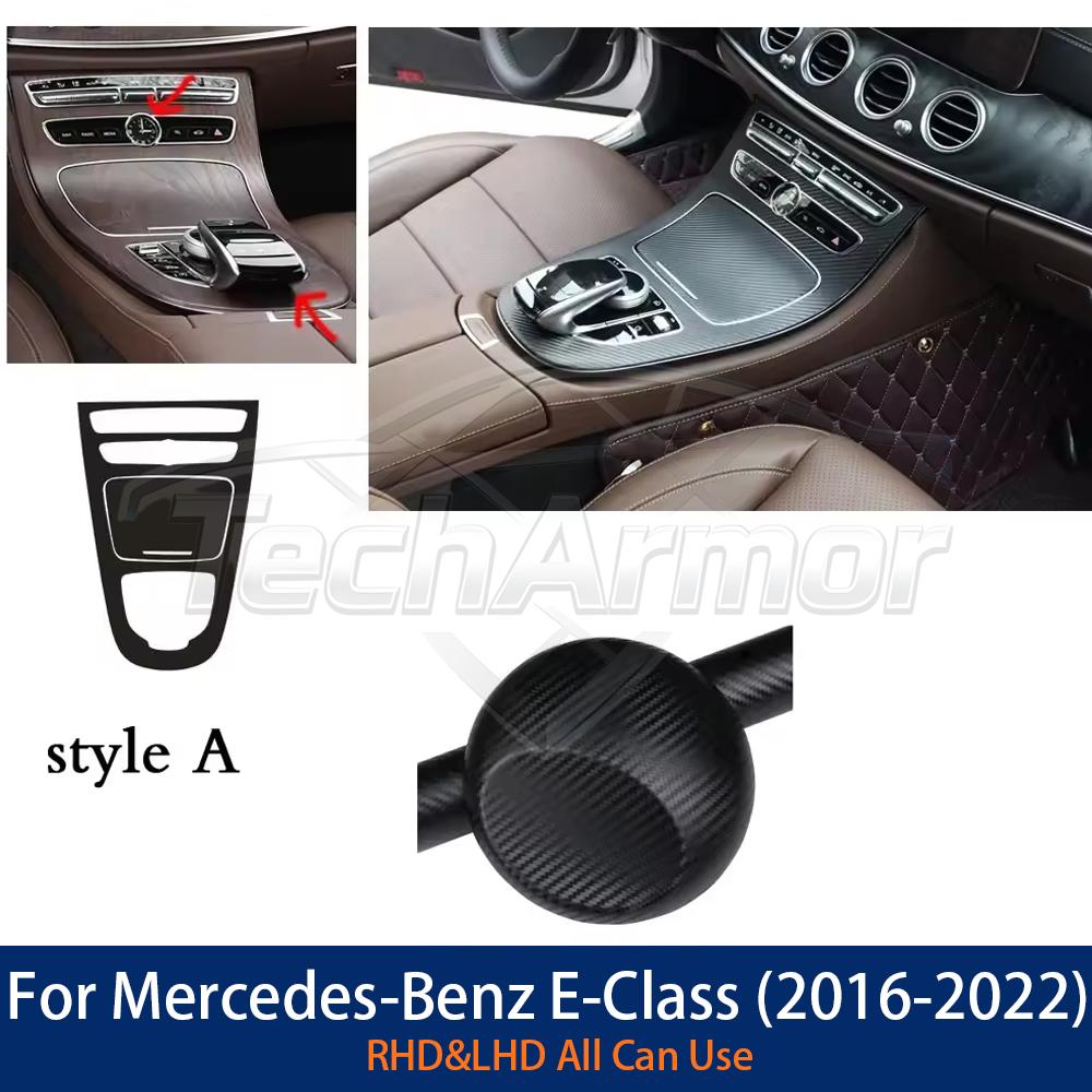 

Carbon Fiber Car Protective Film For Mercedes Benz E-Class W213 2016-2022 Center Console Gear Shift Panel Protector Cover Trim