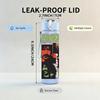 1PC Colorful Retro Street Graffiti Print 750ml Portable Sports Water Bottle Leakproof Travel Gym Drink Cup