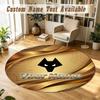 Round Rug Custom NameWolverhampton Wanderers Football Pattern Non Slip Carpet Home Floor Decor