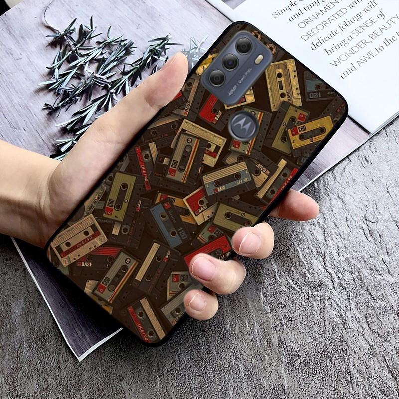 Phone Case For Moto G86 G85 G75 G15 G05 G56 G72 G53 G54 G84 G60 G31 G32 G24 G 5G G Play Retro Cassette Tape
