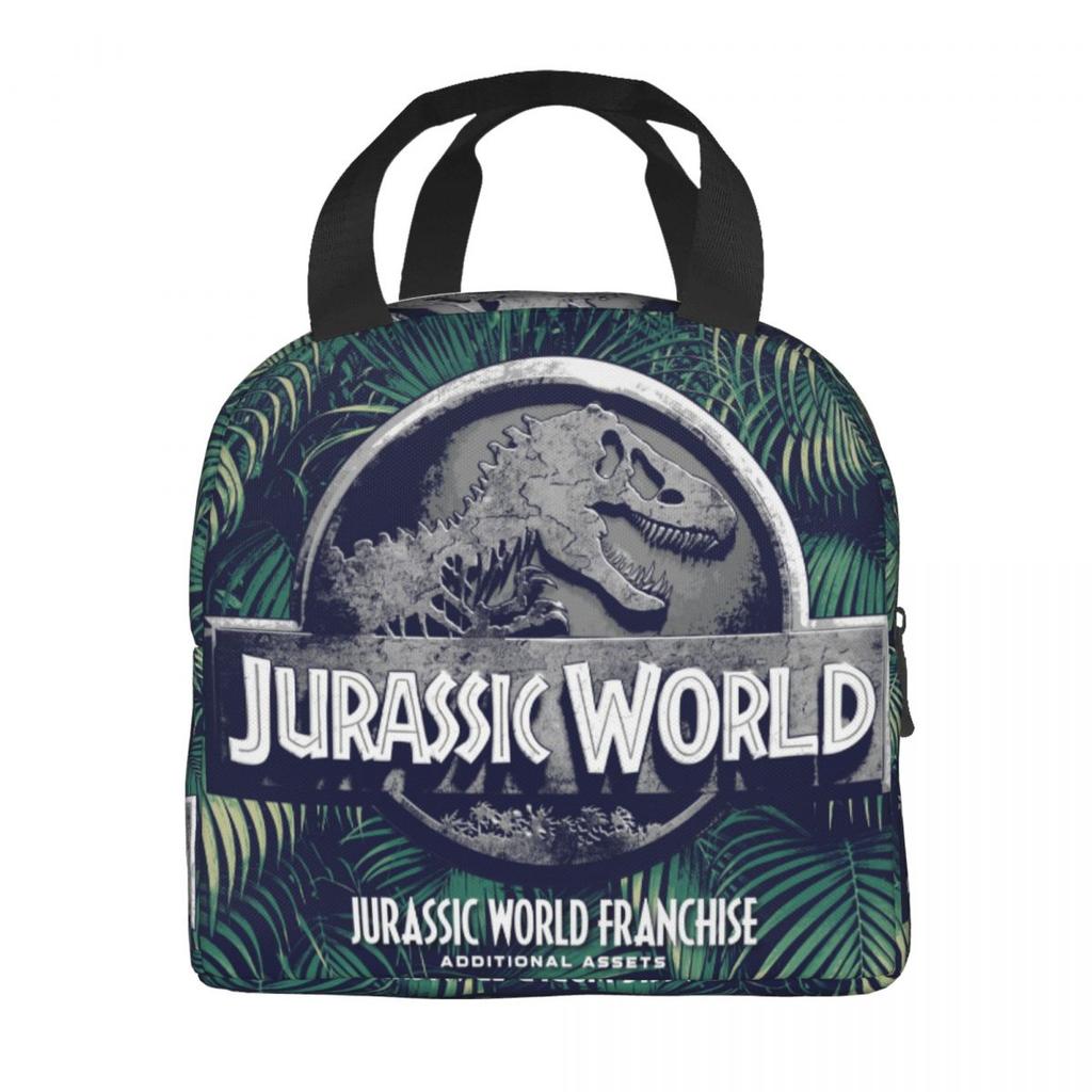 Insulated Lunch Bag Fallen Kingdom Jurassic World Accessories Horror Dinosaur Lunch Food Box New Thermal Cooler Bento Box