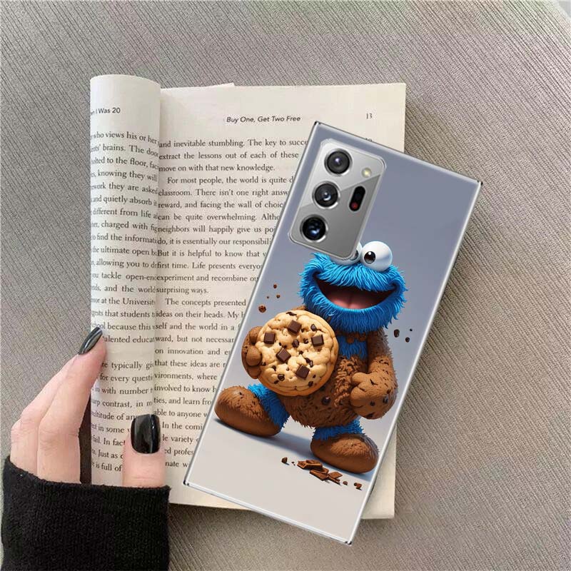 Funny Cookie M-Monster Phone Case for Samsung A17 A37 A57 A07 A16 A26 A36 A56 A05S A15 A25 A35 A55 Galaxy A03 A13 A23 A33 A53 A5