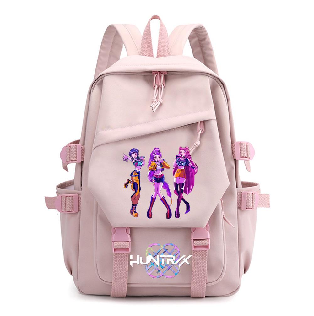 Cartoon Kpop Dämonenjäger Bedruckter Rucksack für Teenager Jungen Mädchen Schultasche Kinder Schüler Wasserdichter Buchrucksack Frauen Wasserdichte Reisetasche Kindergeschenk