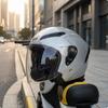 Half-Style Motorcycle Helmet Glossy for Daily Commuting, Scooter Riders