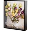 Double-Sided Transparent Dried Flower Photo Frame for Wall Hanging & Tabletop Display