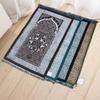 Ethnic Foldable Prayer Rug Washable Rectangle Islamic Prayer Mat Non-slip with Tassel Worship Blanket